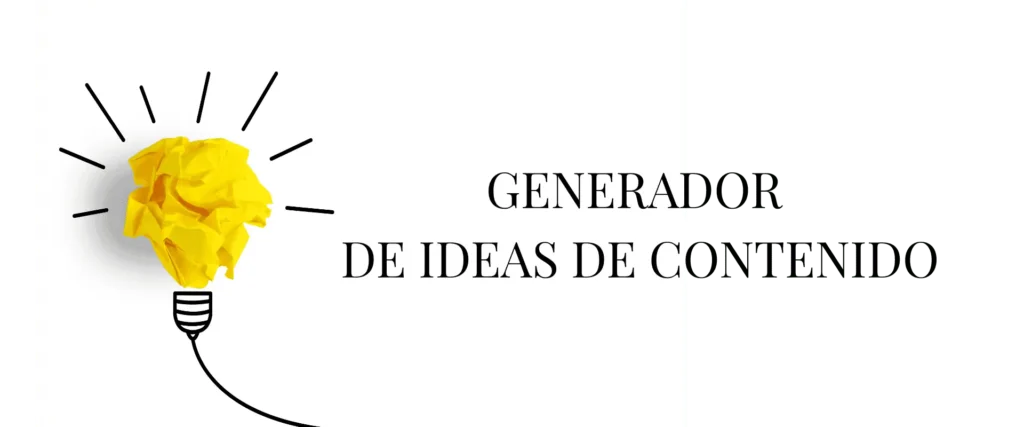 generador gratuito de ideas de contenido
