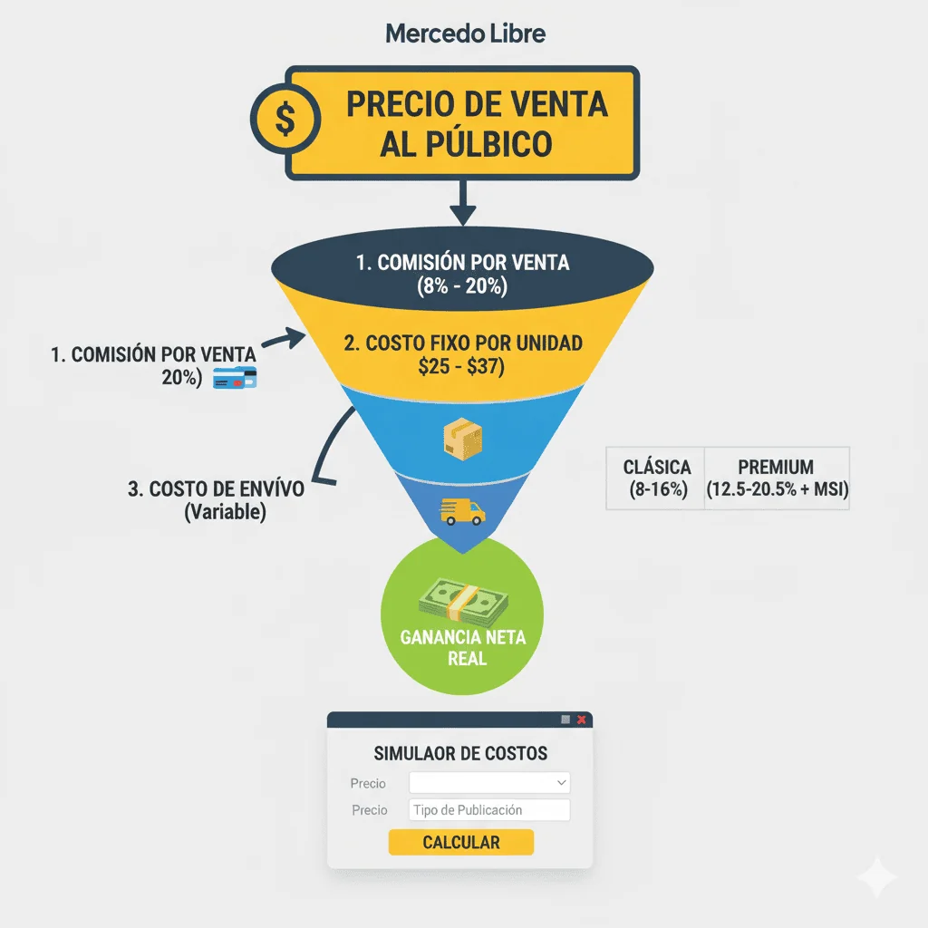 comisiones de mercado libre